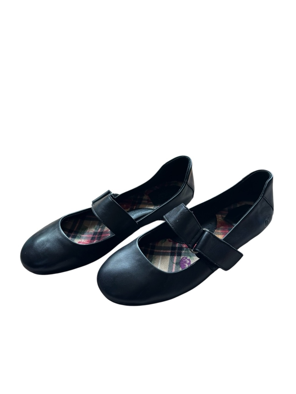 Born Malli Mary Janes Flats preppy collegiate nerdy balletcore black leather 9.5